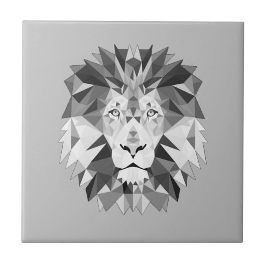 Koel Geometrische luikop Tegeltje (Voorkant)