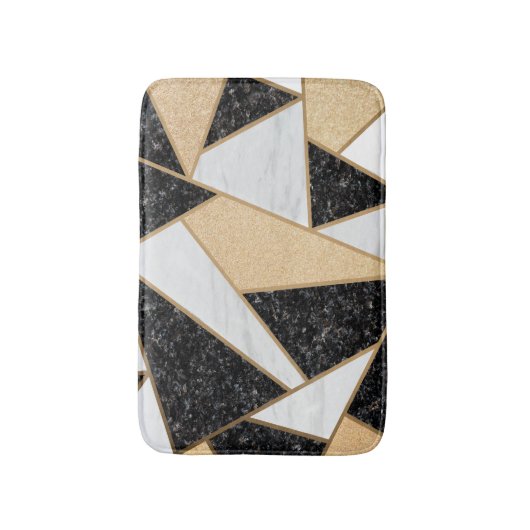 Koel Geometrische marmer Badmat (Voorkant Verticaal)