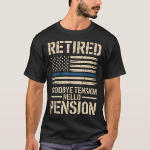 Koel Gepensioneerde Politieagent Gepensioneerd T-shirt