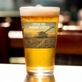 Koel gepersonaliseerde boer Legend Combine Corn Glas