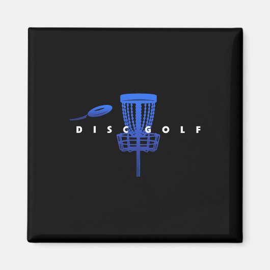 Koel gestileerd discgolfen met sket en disc - Schi Magneet (Voorkant)