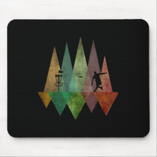 Koel gestileerd geometrisch discgolf muismat