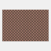 koel getand etnisch patroon inpakpapier vel (Voorkant)