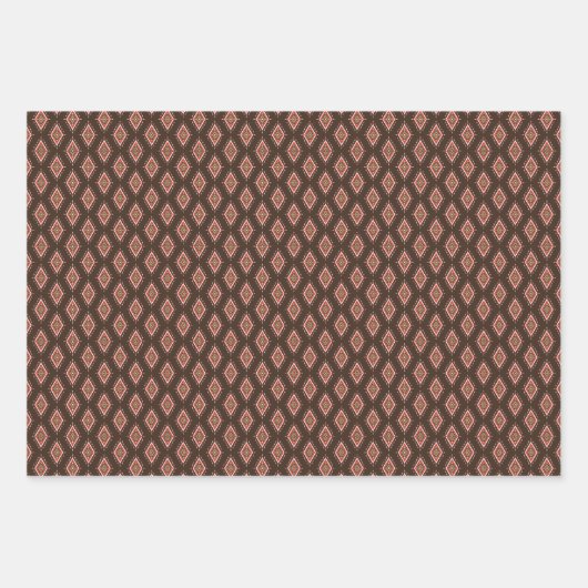 koel getand etnisch patroon inpakpapier vel (Voorkant)