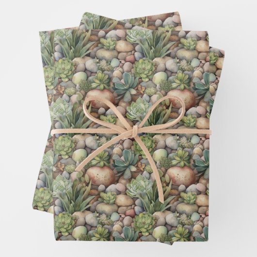 Koel getild cactus patroonpartement Verpakken Inpakpapier Vel (In situ)