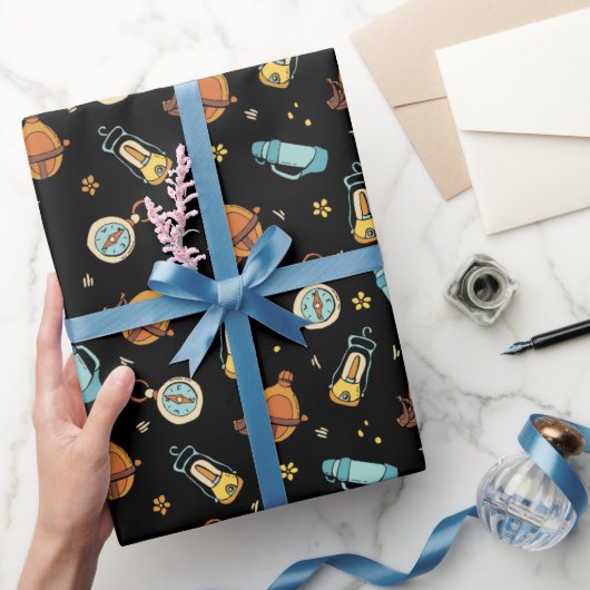 koel getild kampeerpatroon cadeaupapier (Geschenken)
