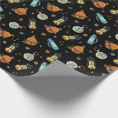 koel getild kampeerpatroon cadeaupapier (Hoek)