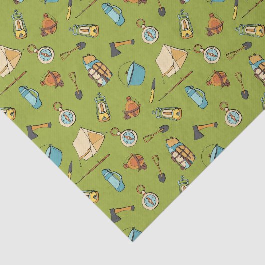 koel getild kampeerpatroon tissuepapier (Detail)