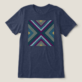 Koel Getinte Mozaïek Tri-Blend Shirt