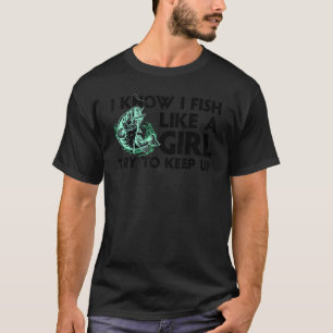 Koel Gevist voor damesforel forel angler Bass Fis T-shirt