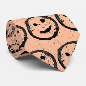 Koel Gevlekt Gelukkig Glimlachend gezichtspatroon Stropdas (Opgerold)