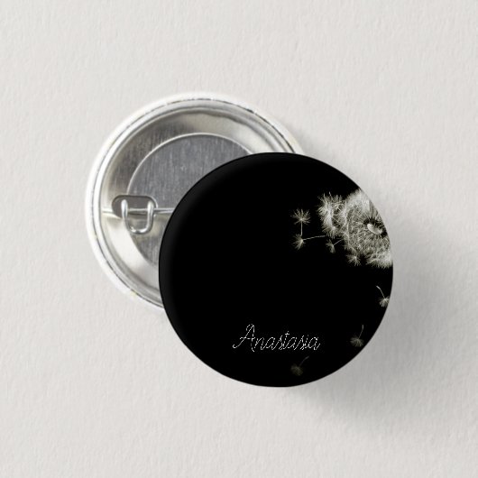 Koel, geweldig, Dandelion Ronde Button 3,2 Cm (Voorkant /achterkant)