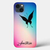 Koel, geweldig, regenboogvlinder Case-Mate iPhone case (Achterkant)