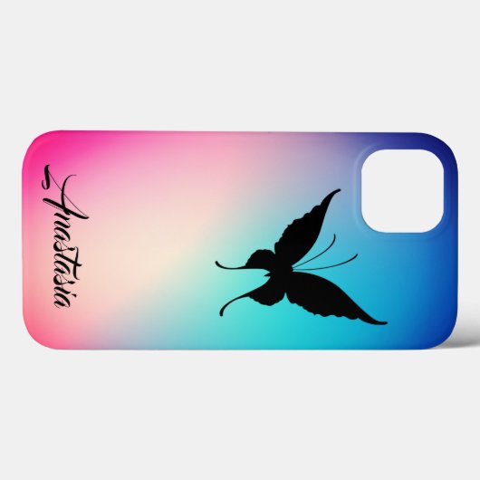 Koel, geweldig, regenboogvlinder Case-Mate iPhone case (Achterkant (horizontaal))