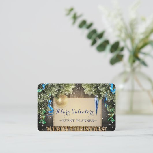 Koel Geweldige kerstgeschut Visitekaartje (Staand voorkant)