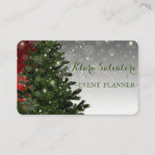 Koel Geweldige kerstgroen SNowflake Visitekaartje (Voorkant)