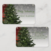 Koel Geweldige kerstgroen SNowflake Visitekaartje (Voorkant / Achterkant)