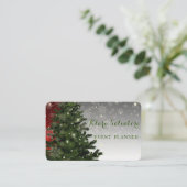 Koel Geweldige kerstgroen SNowflake Visitekaartje (Staand voorkant)