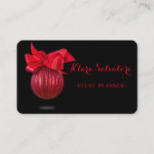 Koel Geweldige kerstrode decorroe Visitekaartje (Voorkant)