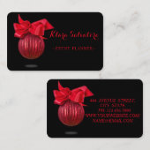 Koel Geweldige kerstrode decorroe Visitekaartje (Voorkant / Achterkant)