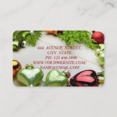 Koel Geweldige kerstversiering Wreated Visitekaartje (Achterkant)