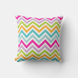 Koel geweldige trendy heldere kleuren chevron zigz kussen