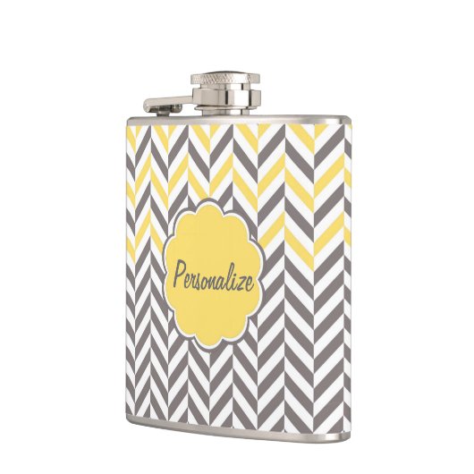 Koel geweldige trendy herringbone zigzagpatroon heupfles (Links)