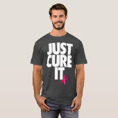 Koel gewoon droog it roze lint borstkanker t-shirt (Voorkant volledig)