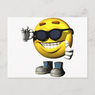 koel gezicht briefkaart