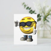 koel gezicht briefkaart (Staand voorkant)