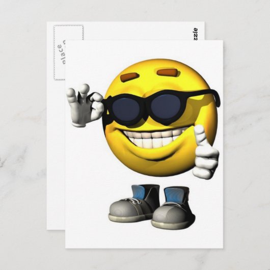 koel gezicht briefkaart (Voorkant / Achterkant)