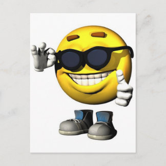 koel gezicht briefkaart