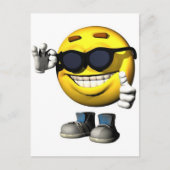 koel gezicht briefkaart (Voorkant)