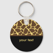 Koel Giraffe afdrukken Sleutelhanger (Voorkant)