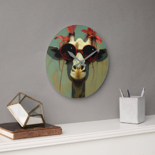 Koel Giraffe Grote Klok