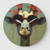 Koel Giraffe Grote Klok (Voorkant)