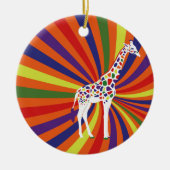 Koel Giraffe Keramisch Ornament (Voorkant)