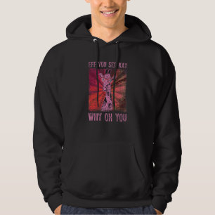 Koel Giraffe met bril Hoodie