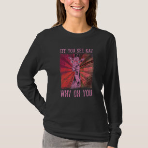 Koel Giraffe met bril T-shirt