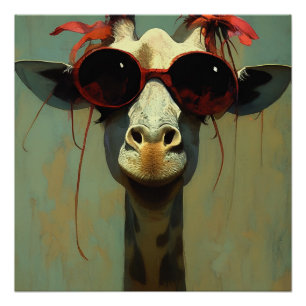 Koel Giraffe Perfect Poster
