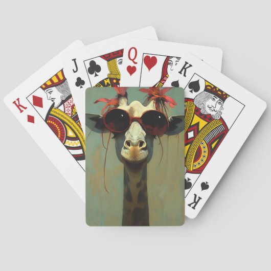 Koel Giraffe Pokerkaarten (Achterkant)