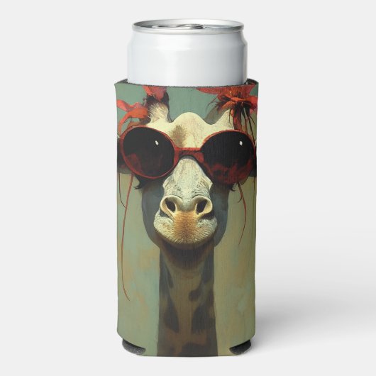 Koel Giraffe Seltzer Blikjeskoeler (Seltzer Achterkant)