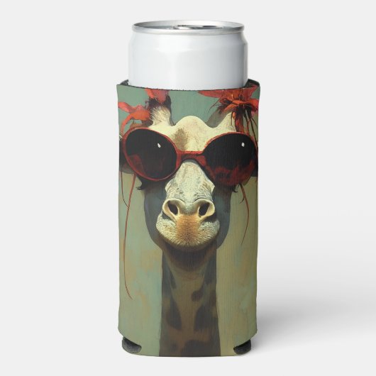 Koel Giraffe Seltzer Blikjeskoeler (Seltzer Voorkant)