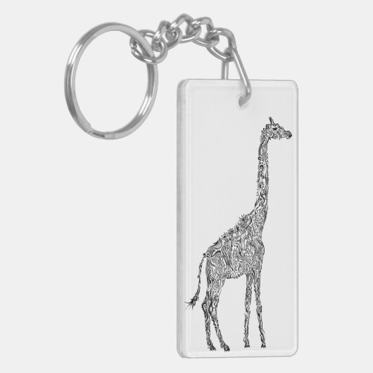 Koel Giraffe Sleutelhanger (Voorkant Links)