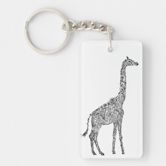 Koel Giraffe Sleutelhanger (Voorkant)