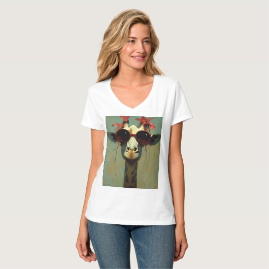 Koel Giraffe T-shirt (Voorkant volledig)