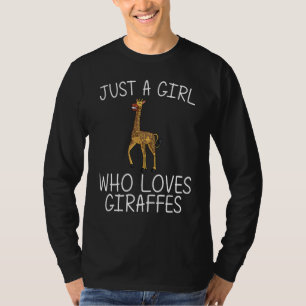 Koel Giraffe voor meisjes Kinder dierentuin S T-shirt