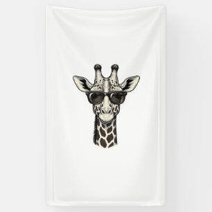 Koel Giraffe Zonnebril Vintage Graveer Shirt_1 Spandoek