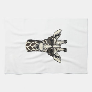 Koel Giraffe Zonnebril Vintage Graveer Shirt_1 Theedoek