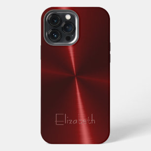 Koel Glanzend Radiaal Staal Metaal iPhone 13 Pro Max Hoesje
